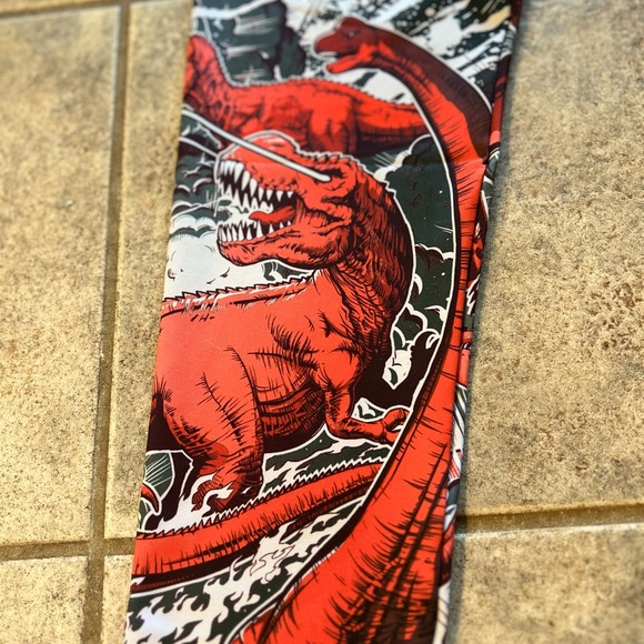 NWT- Excision - Women’s Leggings / Large

'Dino vs. Robot' Leggings - Red - Picture 10 of 13